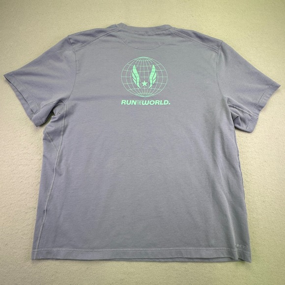 Nike Dri-Fit USATF Track & Field T-Shirt Short Sleeve Size XL Run The World - Picture 8 of 8